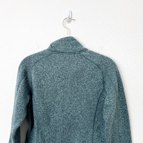 [Patagonia] Teal Blue Quarter Zip Fleece Better Sweater Pullover Size Small S - Picture 7 of 10